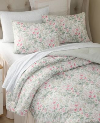 Laura Ashley Arden Floral Washed Microfiber 5-Pc. Comforter Set