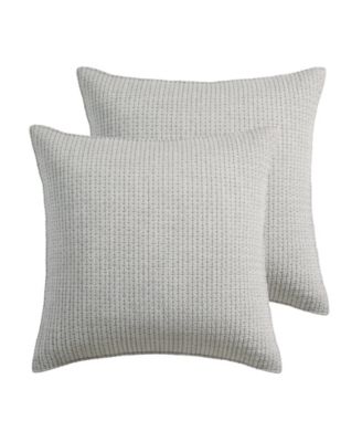 Pick-Stitch Artisan Cotton 2-Piece Sham Set, European