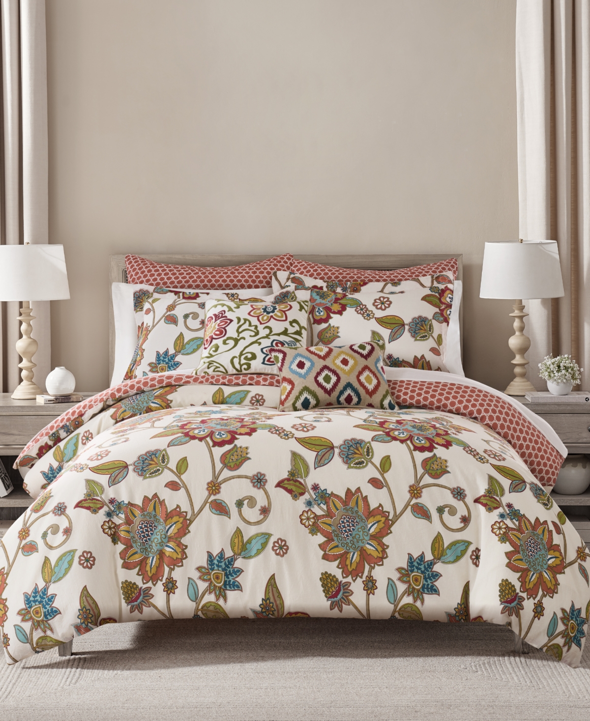 Levtex Home Clementine Reversible -Piece Duvet Cover Set