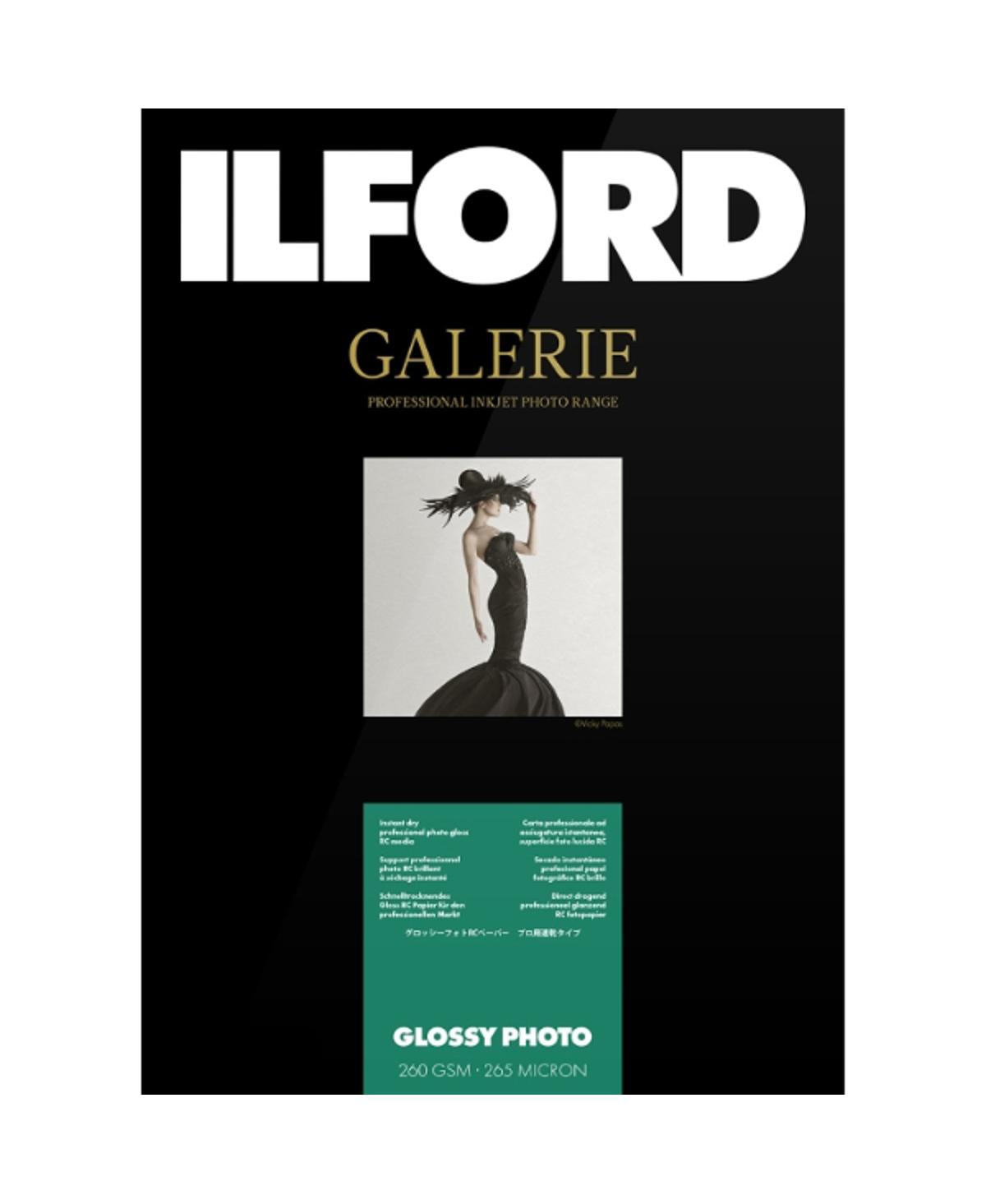 Ilford Galerie Prestige Glossy Photo Inkjet Paper, 260 gsm, 4x6", 100 Sheets