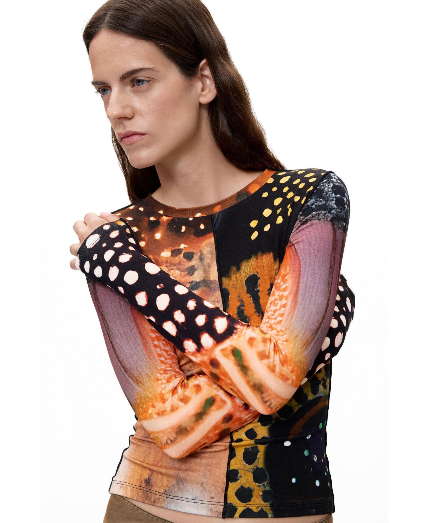 Women's Printed Long Sleeve T-shirt