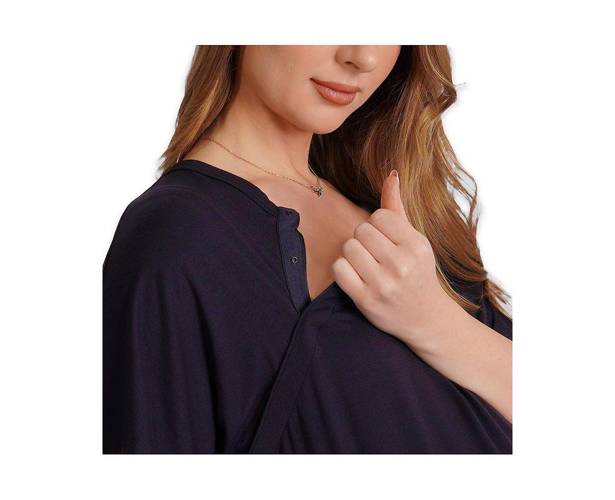 Everly Grey Maternity /Nursing Hospital Gown view 2 — MAYCSS fashion products