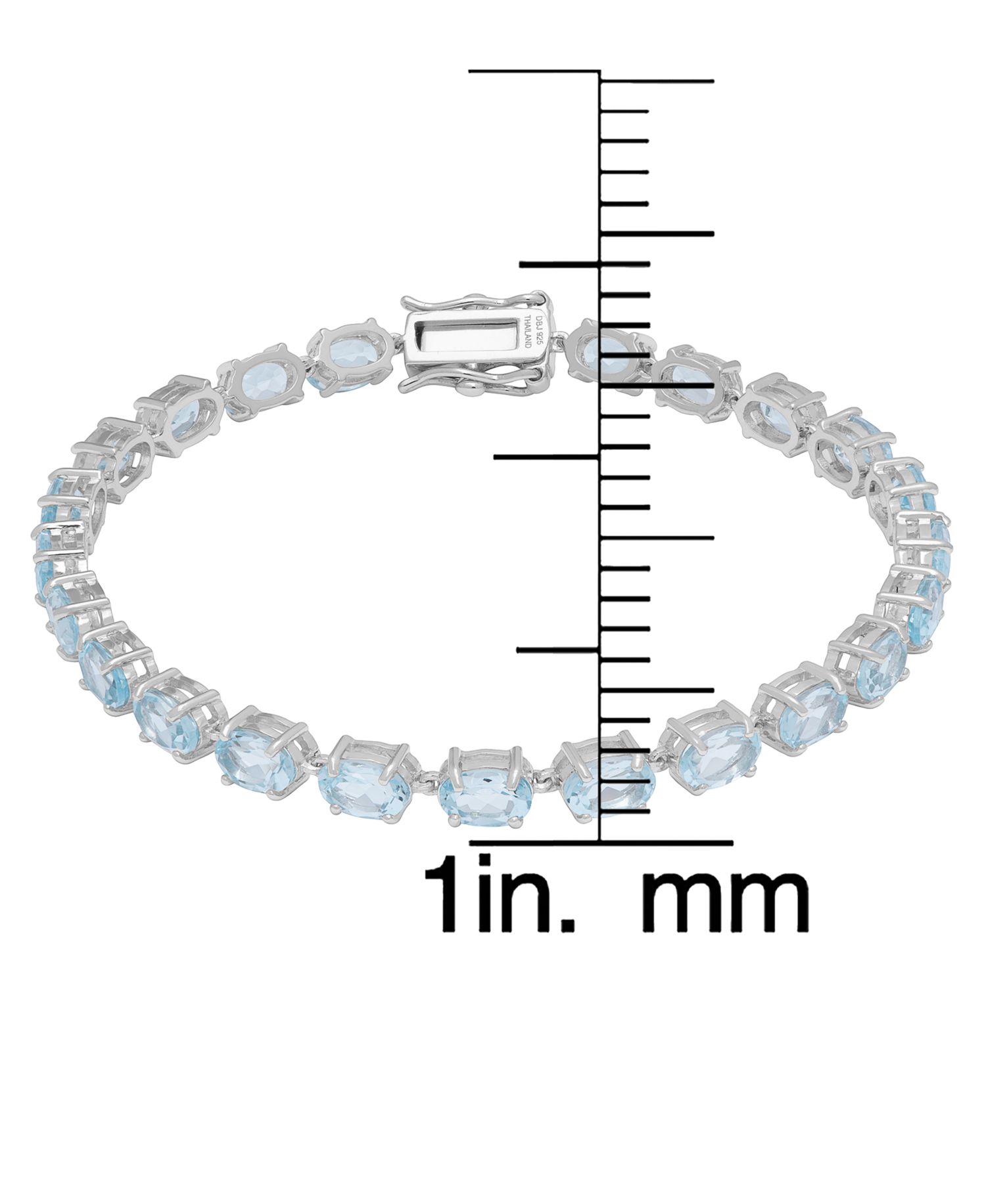 Blue Topaz (13.11 ct. t.w.) Bracelet in Sterling Silver