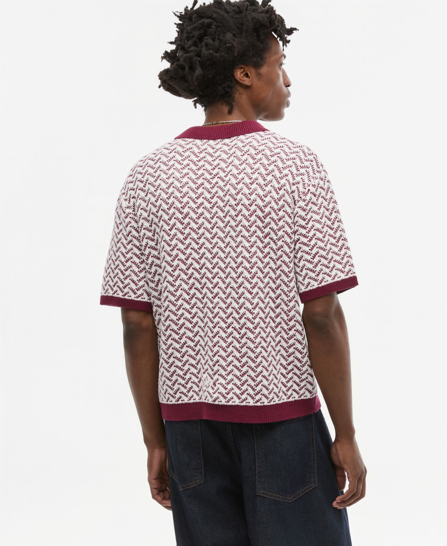 Men's Leo Short-Sleeve Polo Sweater