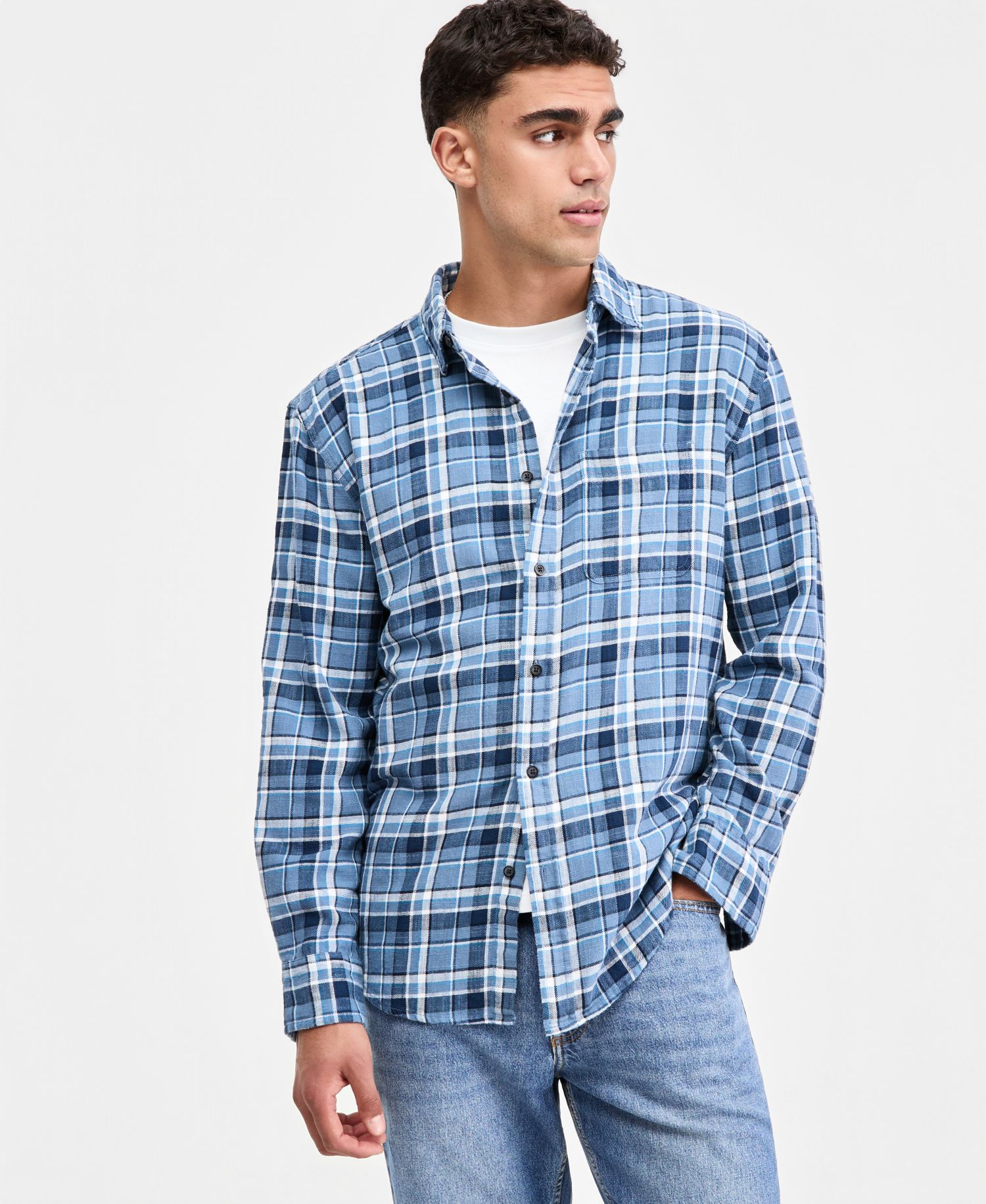 Men's Dexter Plaid Long-Sleeve Shirt