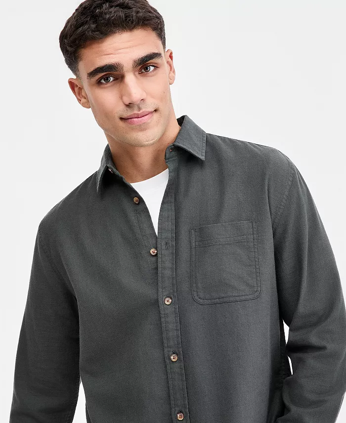 Men's 100% Cotton Steven Long-Sleeve Shirt - thumbnail 6