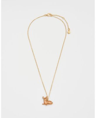 Resting Fawn Gold Chain Necklace