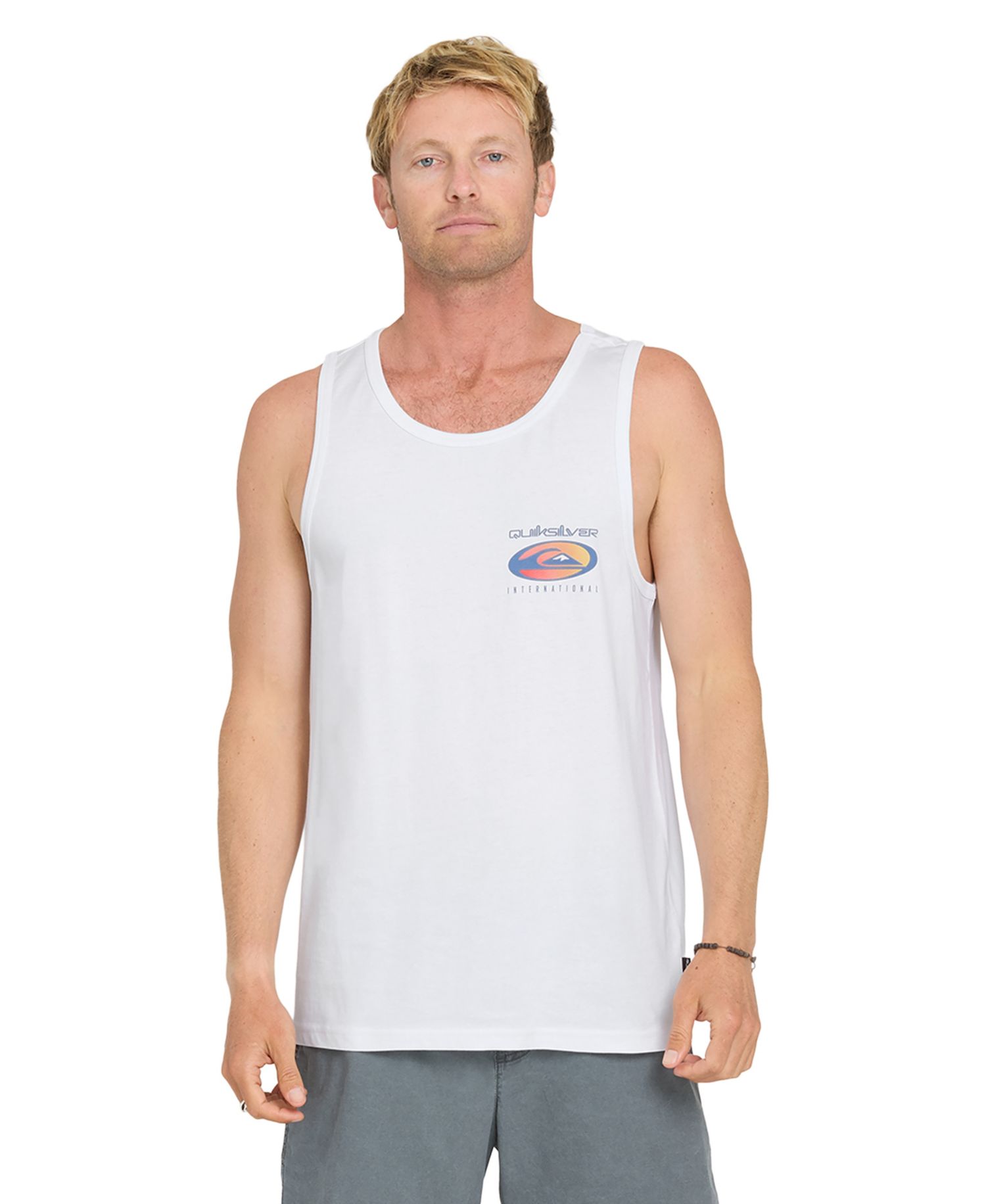 Men's Back Print Casual Activewear Tank Top