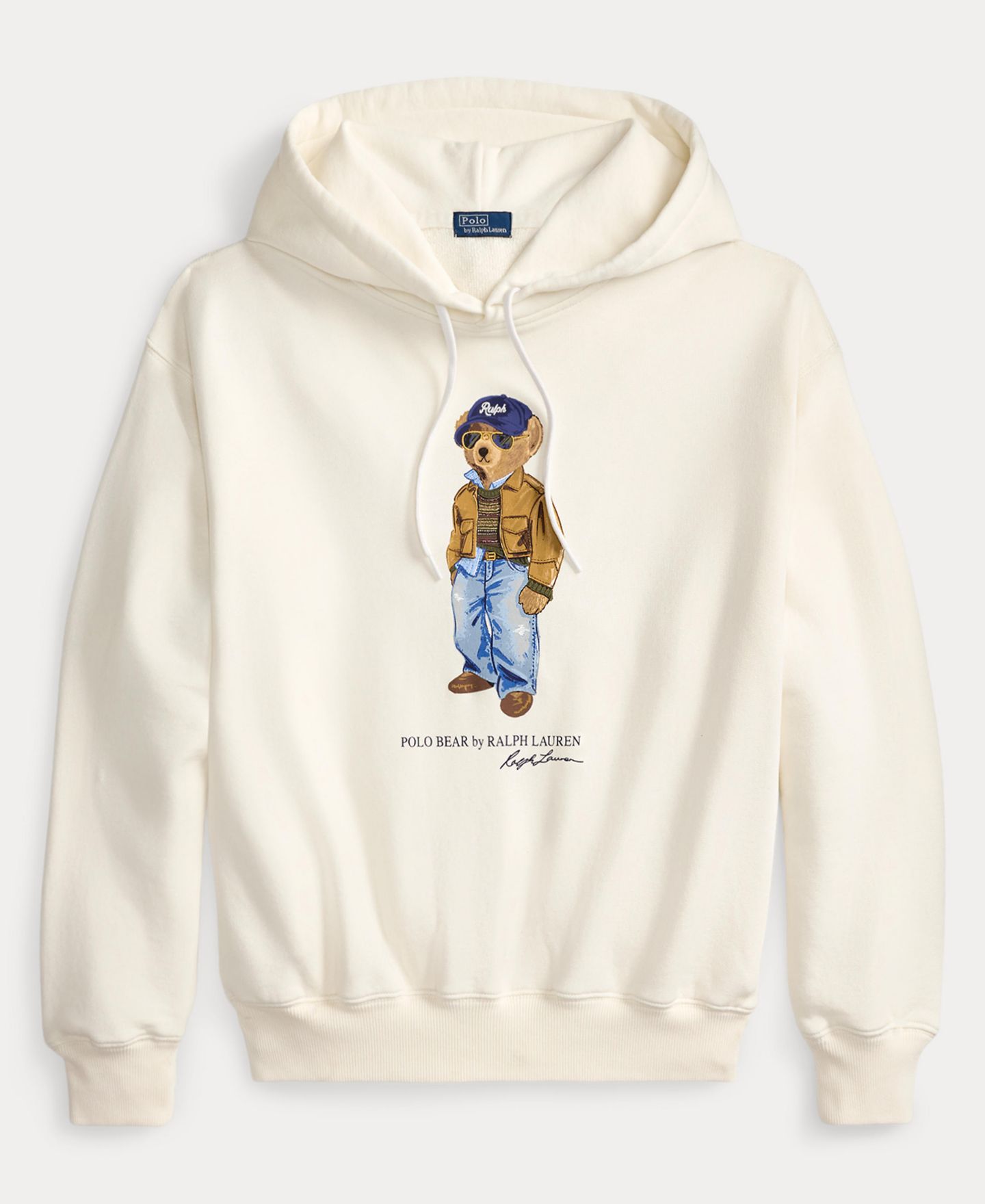 Женский свитшот Polo Ralph Lauren Island Fleece Knit Hooded Long-Sleeve Sweatshirt, цвет: Тёплый белый — фото 5