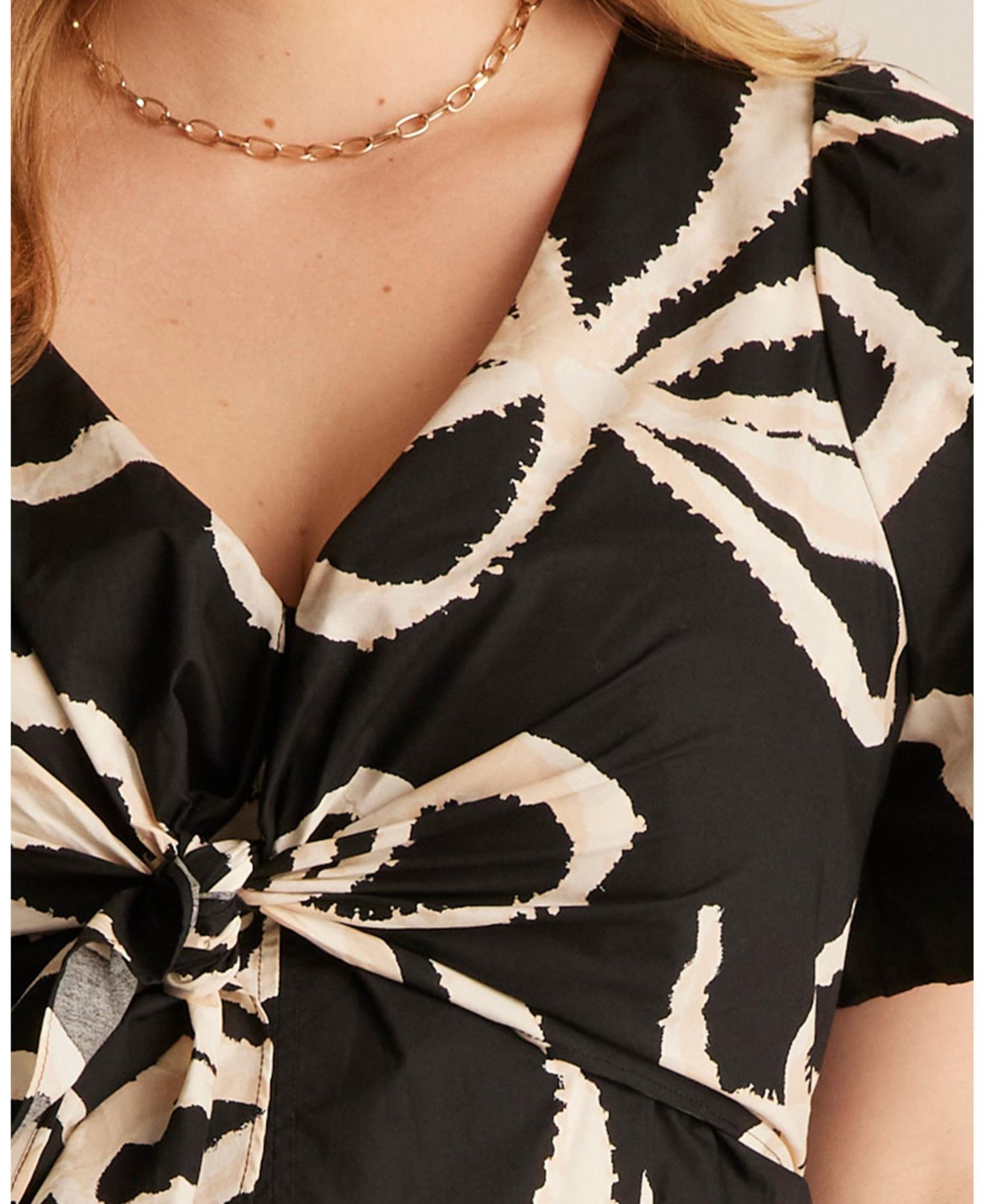 Plus Size Nadja Wrap Tie-front Fit Flare Empire Midi Dress