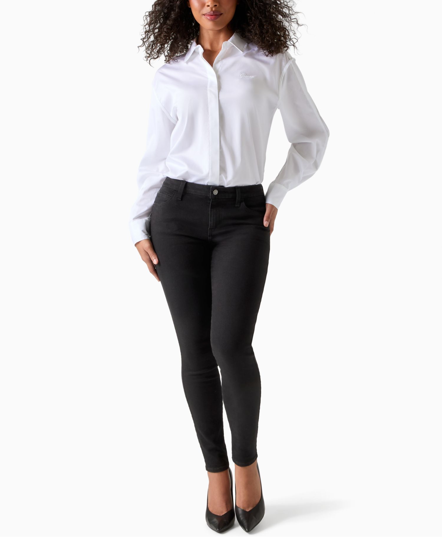 Женские сексуальные облегающие джинсы средней посадки Curve Skinny
