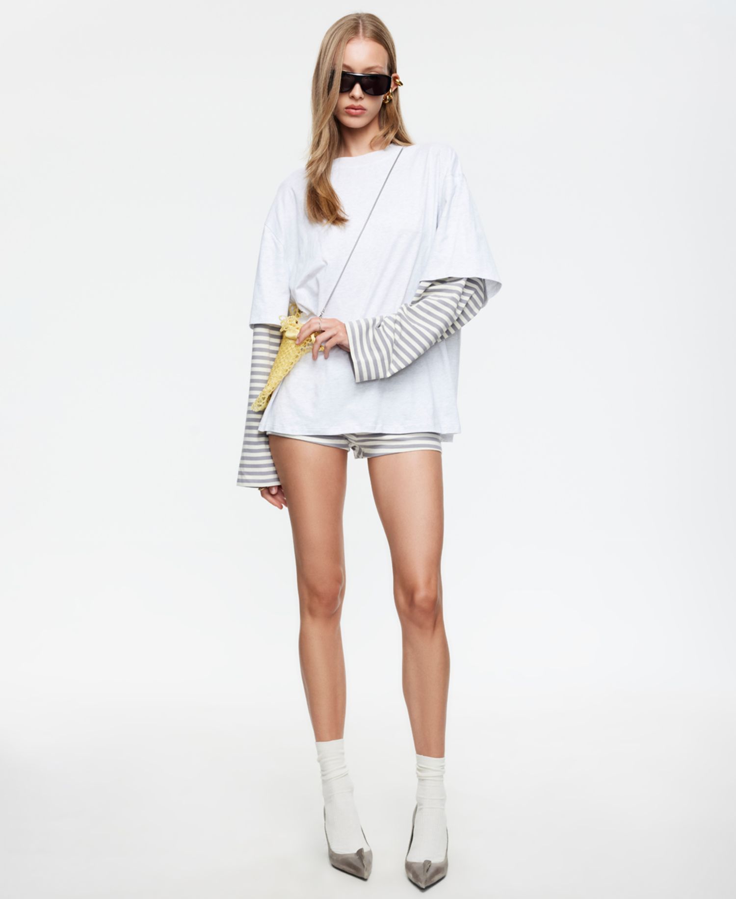 Women's Bottega Long-Sleeve Crewneck Shirt