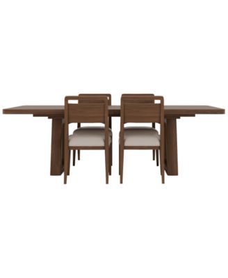 Amelie Rectangular 5-Piece Wood Dining Set (Table and 4 Wooden Side Chairs)