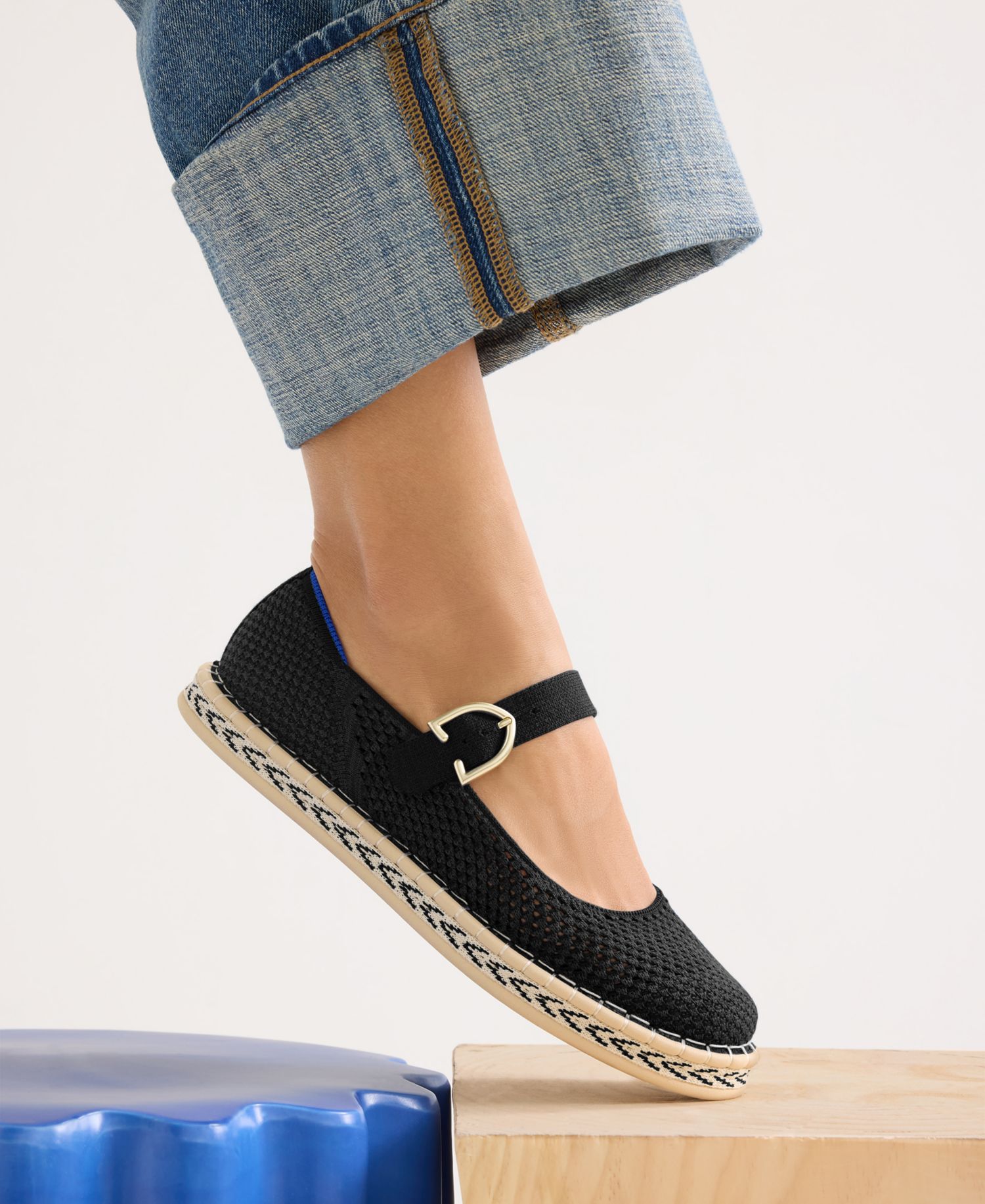 Women's Espadrille Mary Jane Round Toe Flats
