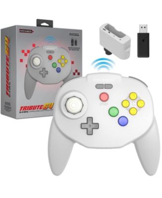 Tribute 64 Wireless Controller for Nintendo 64, Switch Online, PC, MacOS, RetroPie, Raspberry Pi and Other USB Devices