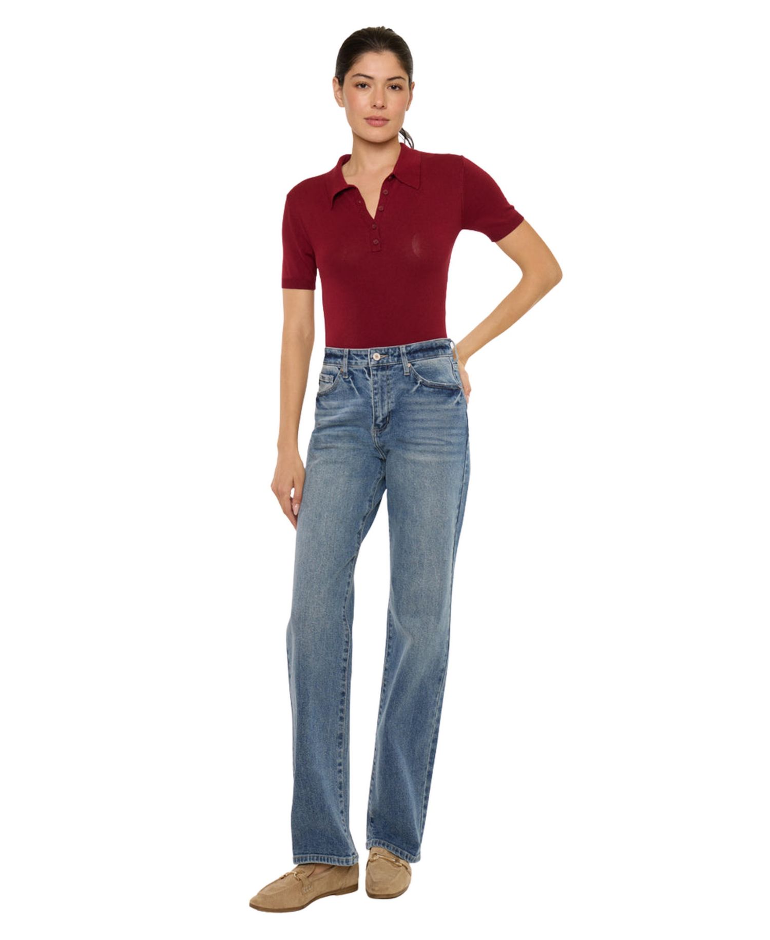 Women's Ophelia High Rise True Straight Jeans