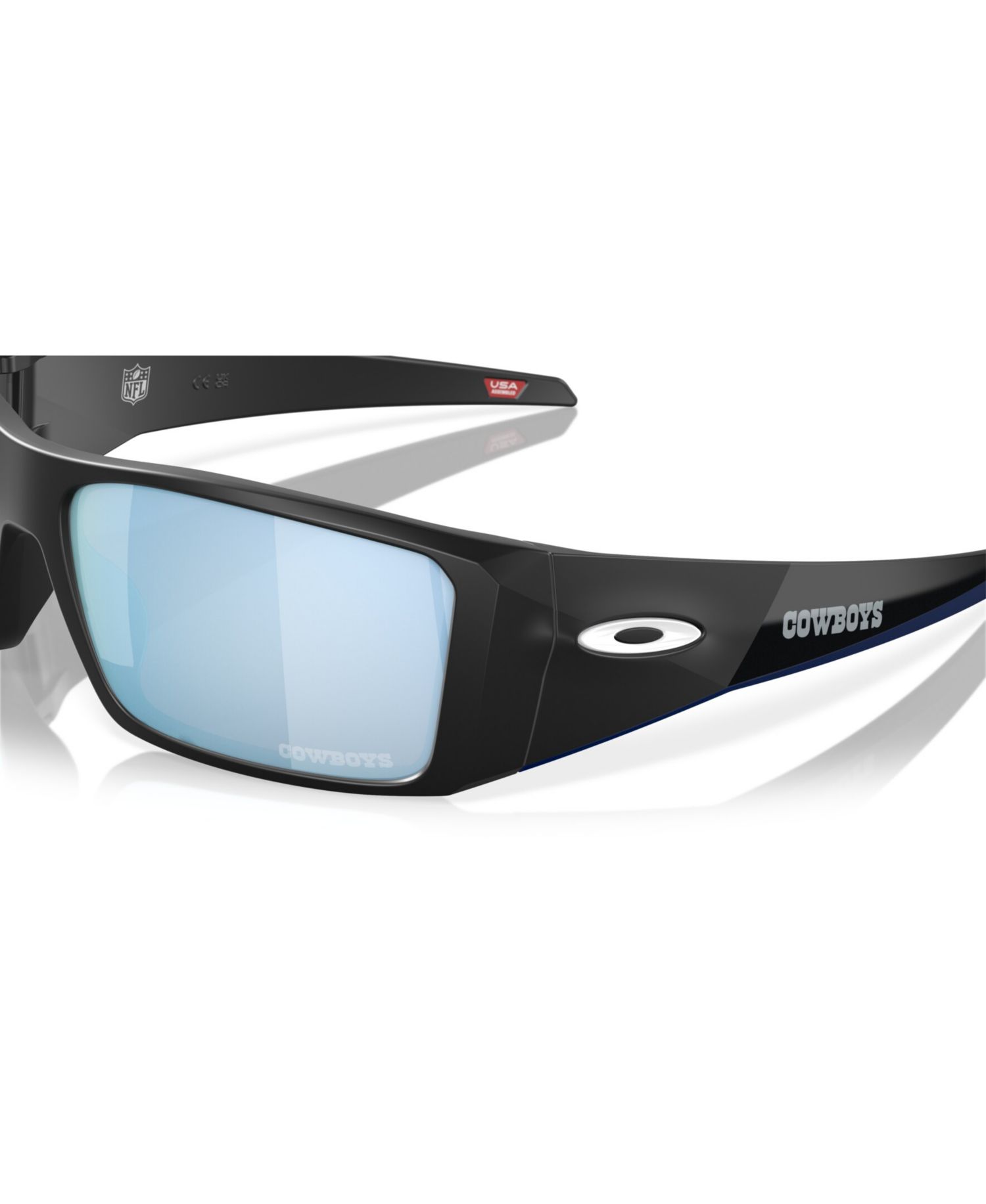Men's Polarized Dallas Cowboys Heliostat Rectangle Sunglasses, OO9231