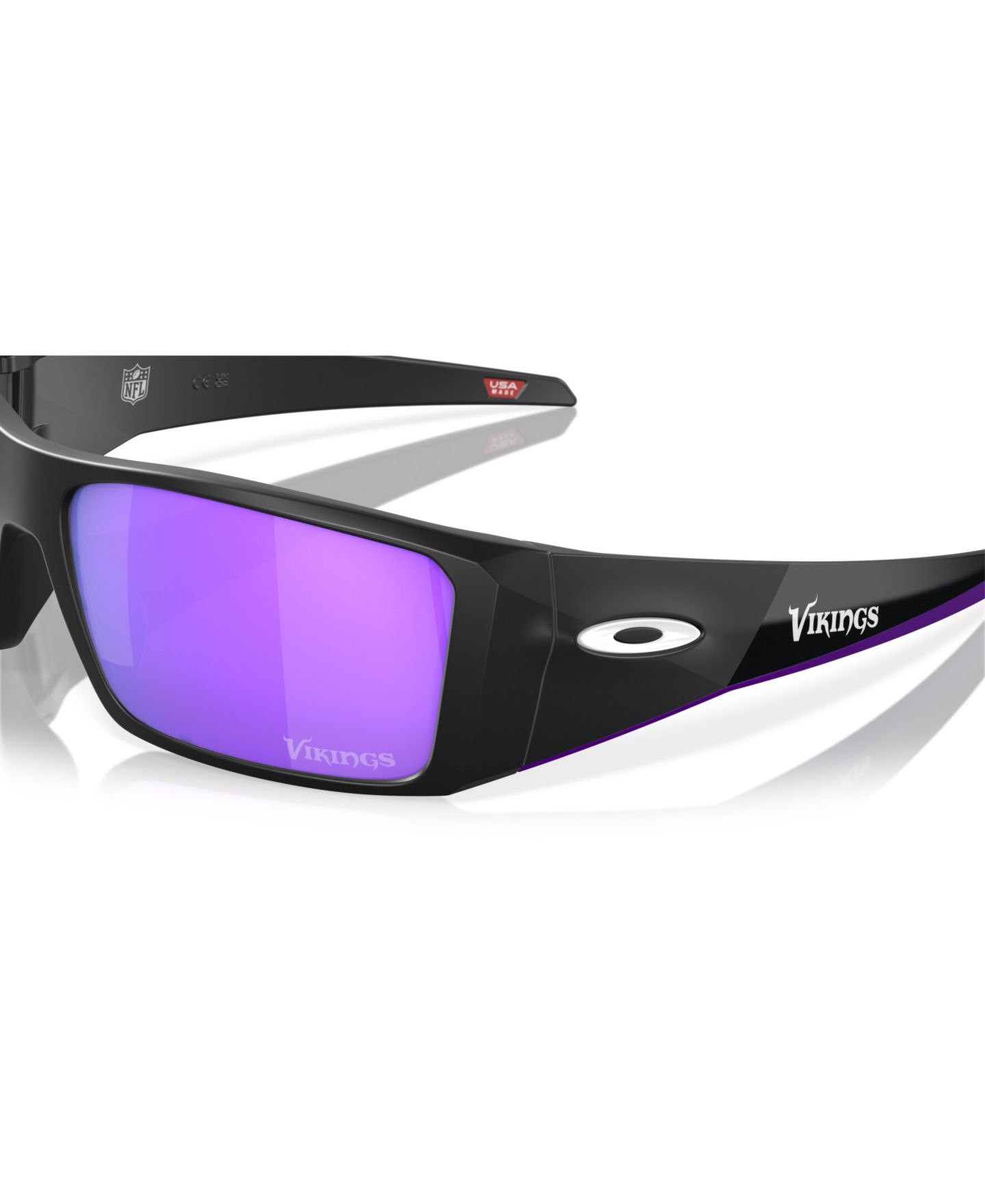 Мужские солнцезащитные очки Oakley Kansas City Chiefs Heliostat Rectangle Sunglasses, OO9231, цвет: Матовый чёрный — фото 21