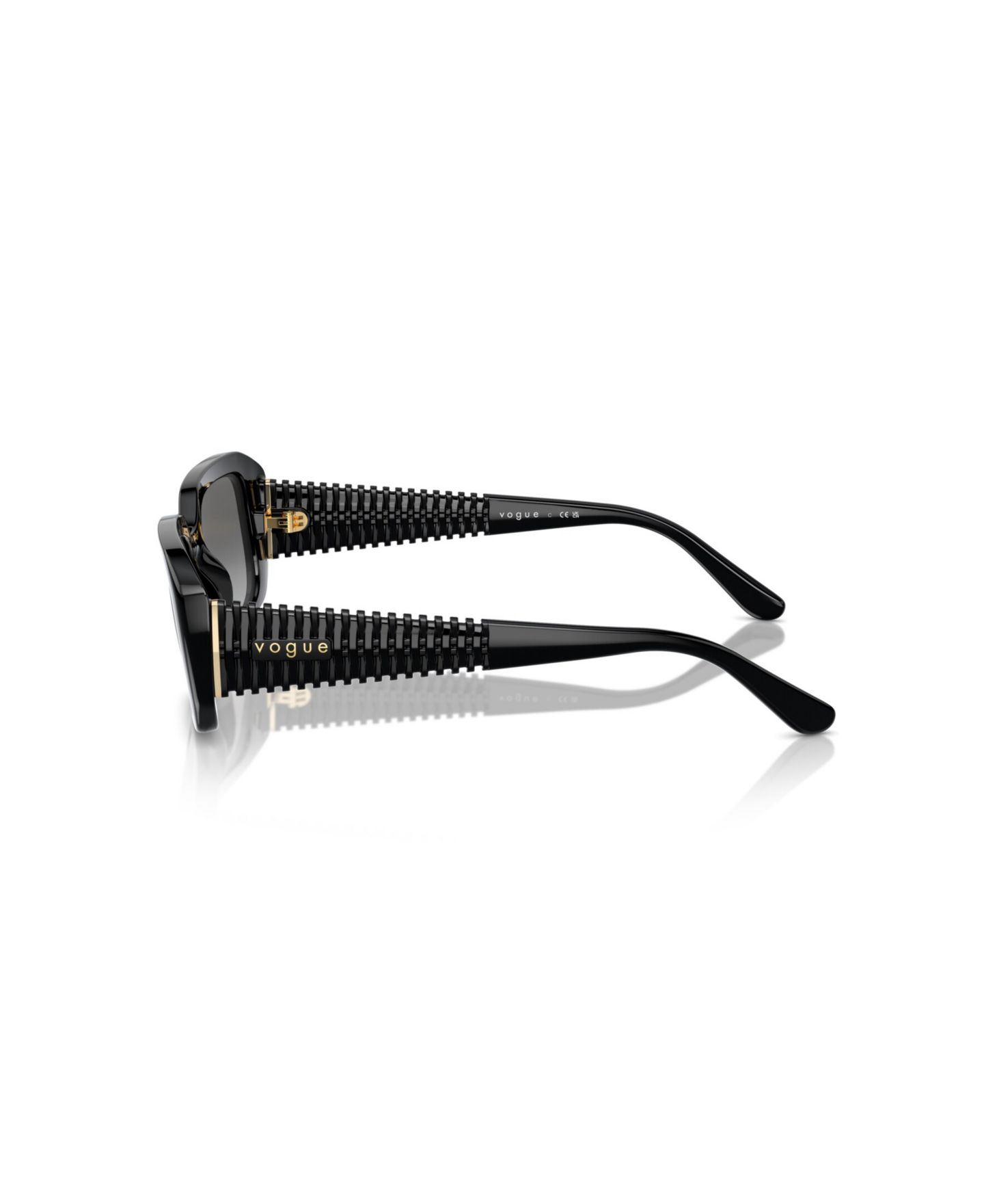 Женские солнцезащитные очки Vogue Eyewear Rectangle Sunglasses, VO5565S, цвет: Чёрный — фото 3