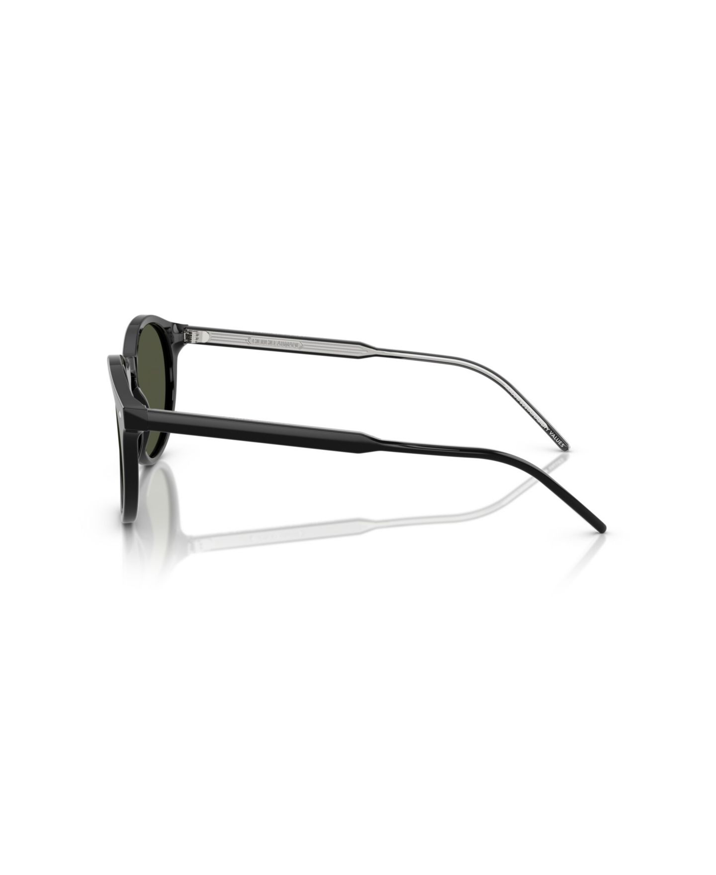 Мужские солнцезащитные очки Giorgio Armani Round Sunglasses, AR8211, цвет: Чёрный — фото 3