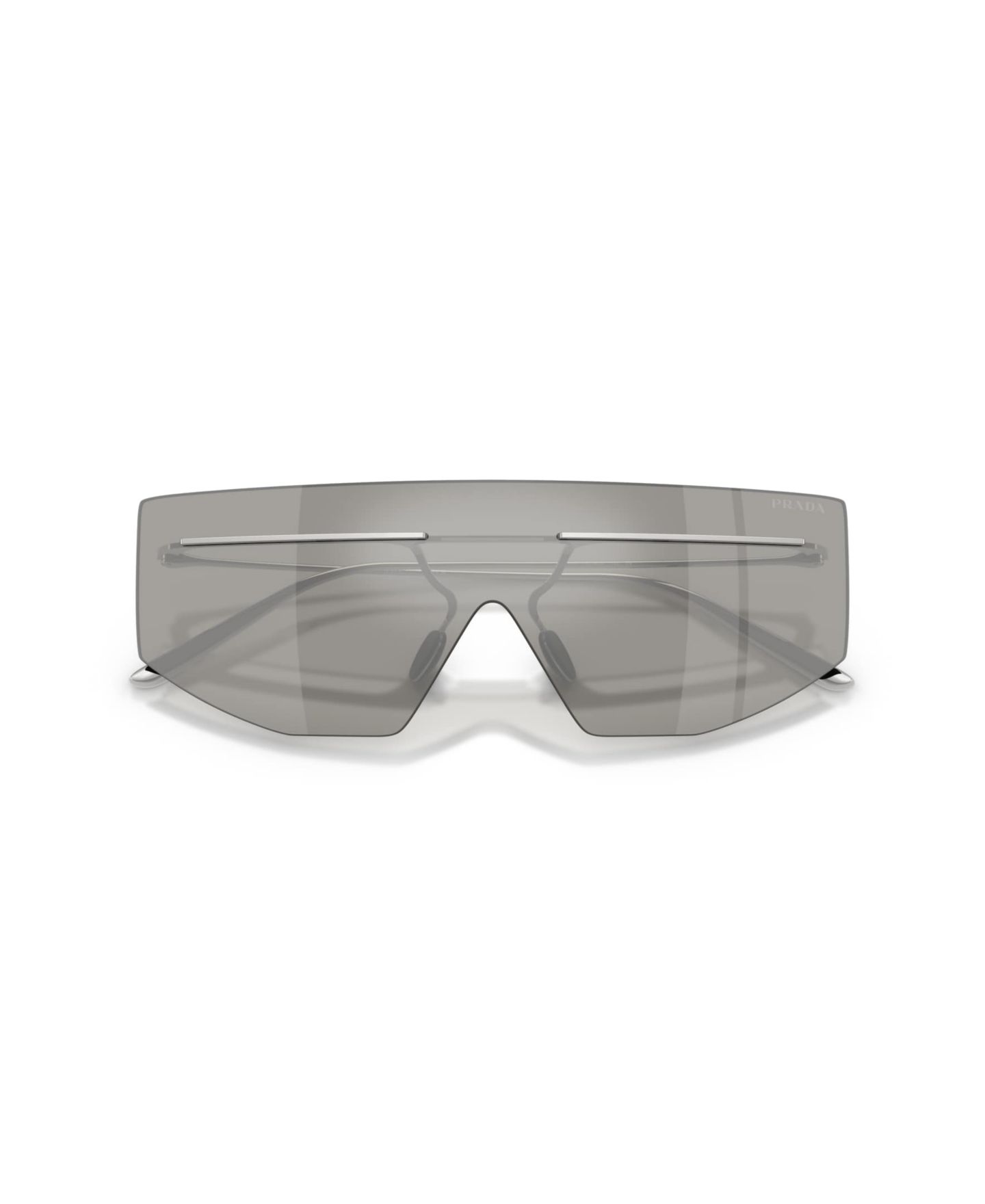 Мужские солнцезащитные очки PRADA Geometric Sunglasses, PR B55S, цвет: Серебряный — фото 5