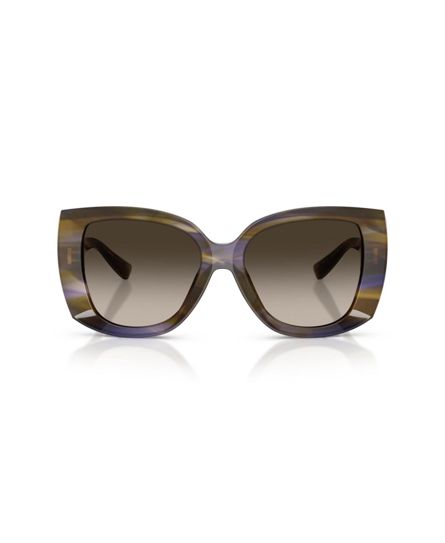 Женские солнцезащитные очки Dolce&Gabbana Square Sunglasses, DG4495, цвет: Полосатый оливковый — фото 2