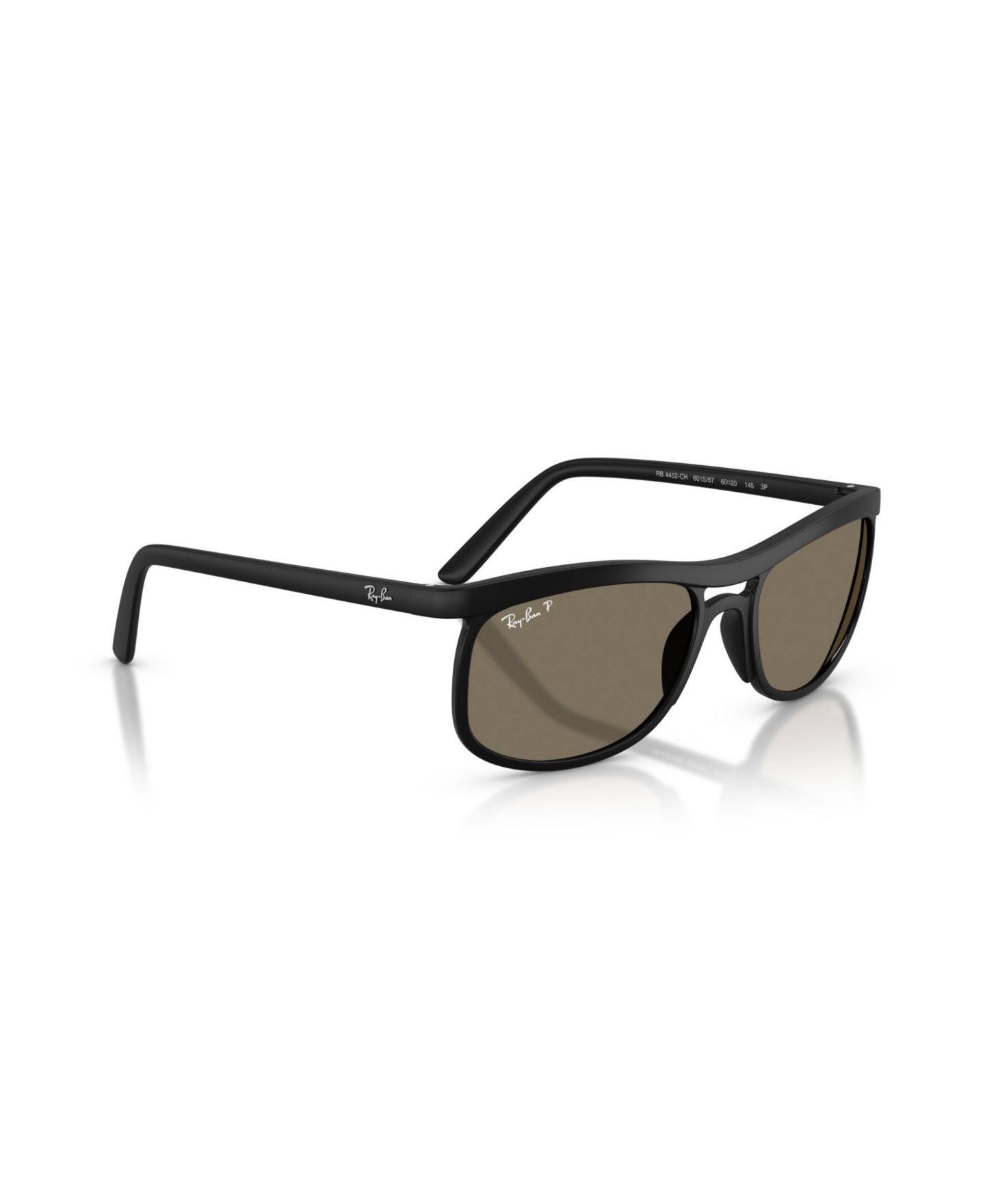 Солнцезащитные очки Ray-Ban Unisex Polarized Lenses Lite Force Square Sunglasses, RB4452 RB4452CH, цвет: Песочный чёрный — фото 6