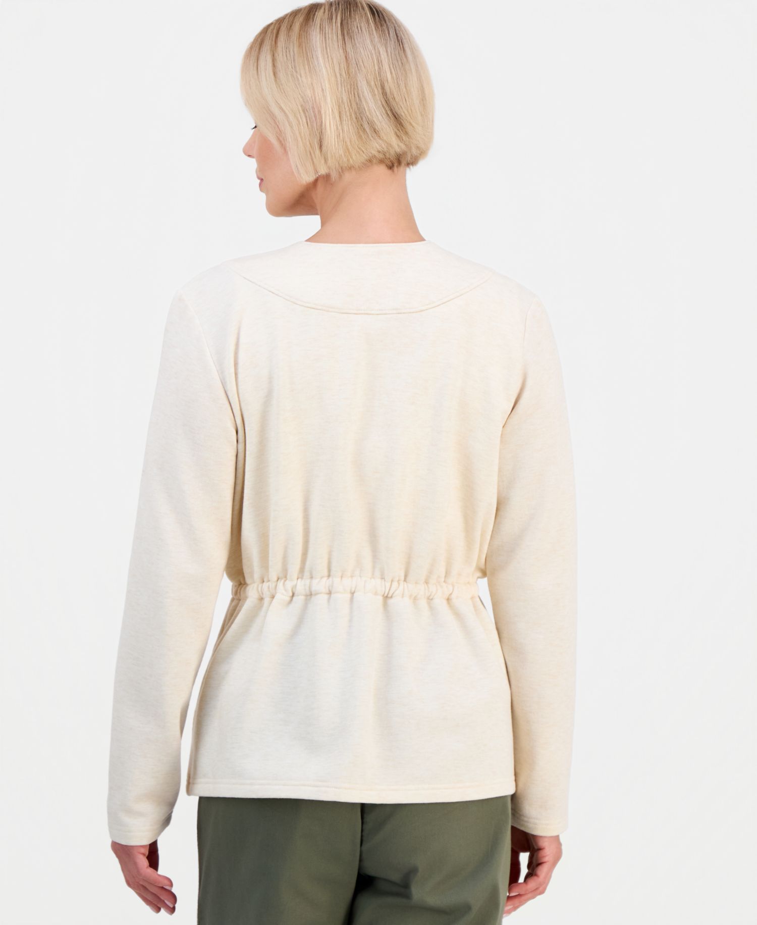 Petite LuxLounge Tied-Lapel Knit Jacket