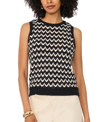 Women's Chevron Crewneck Sweater Tank Top