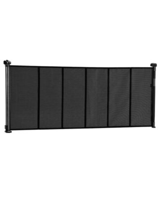 Retractable Mesh Pet Gate 34 in Tall Extends to Wide for Indoor Use