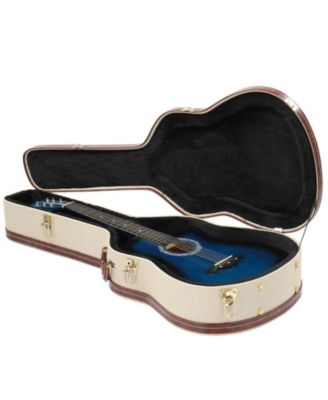 39" Classical Guitar Hard Case with Lock Accessory Compartment for Airline Travel Guitar Hardshell Carrying Case Microgroove Flat
