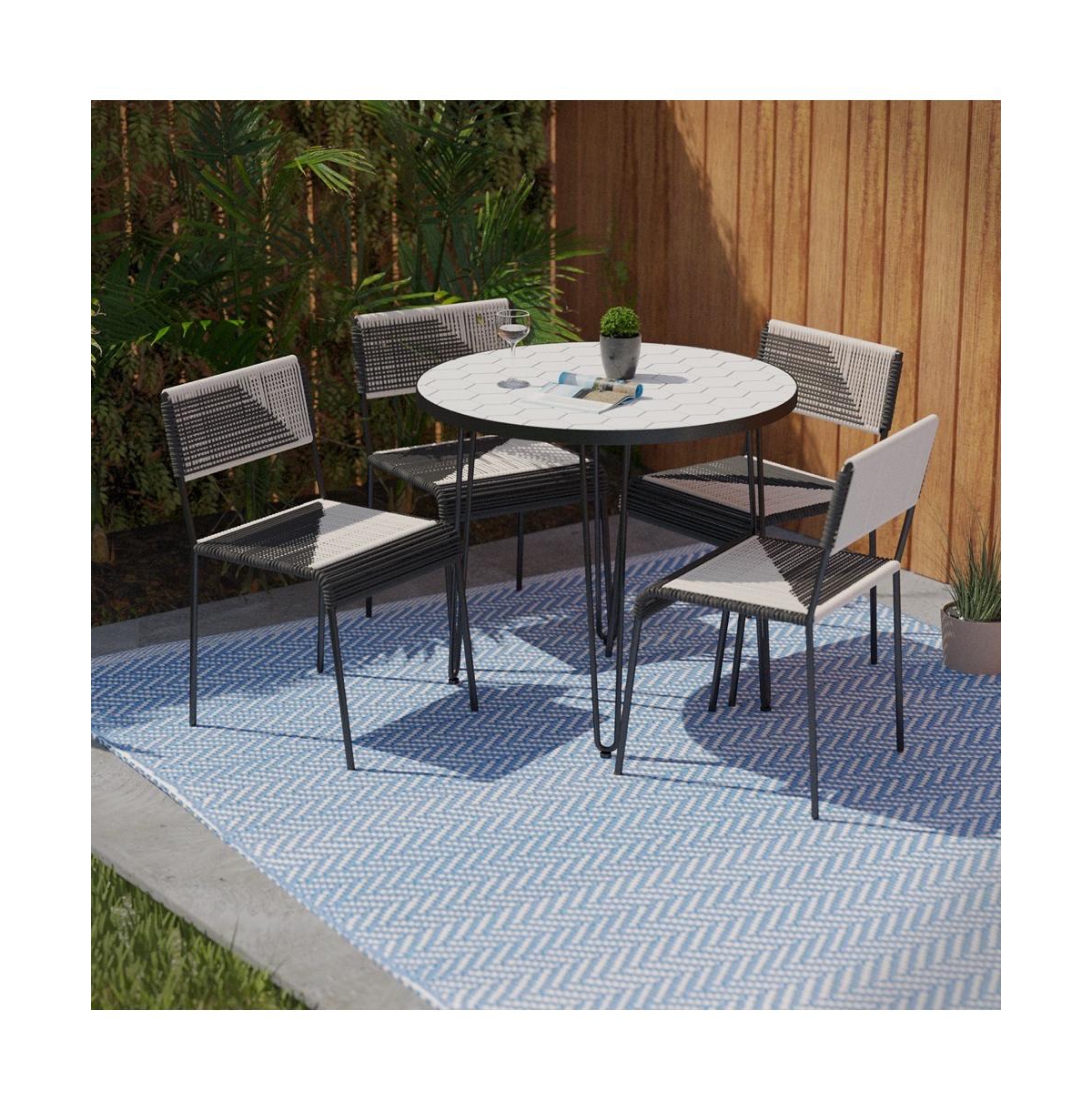 Augusta Home Watkindale 4 Chair Bistro Set