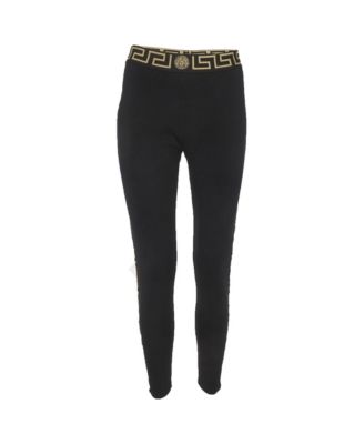 Women's Grecca Border Band Jersey Gym Leggings