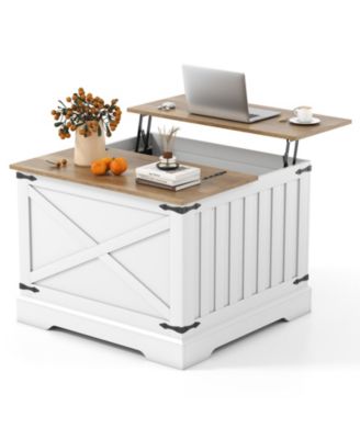 31.5'' Farmhouse Lift Top Coffee Table with Hidden Storage Compartment for Home