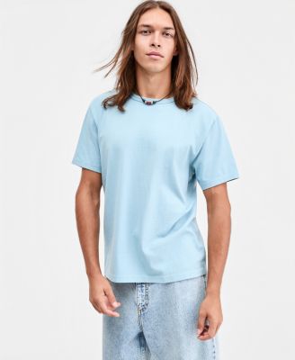 Men's Tropical Leaf Embroidered T-Shirt
