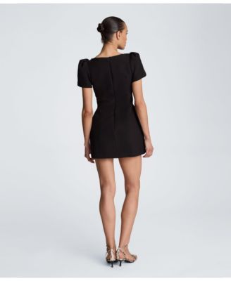 macys black mini dress Women's Short Sleeve Little Dresses feminine answer to the