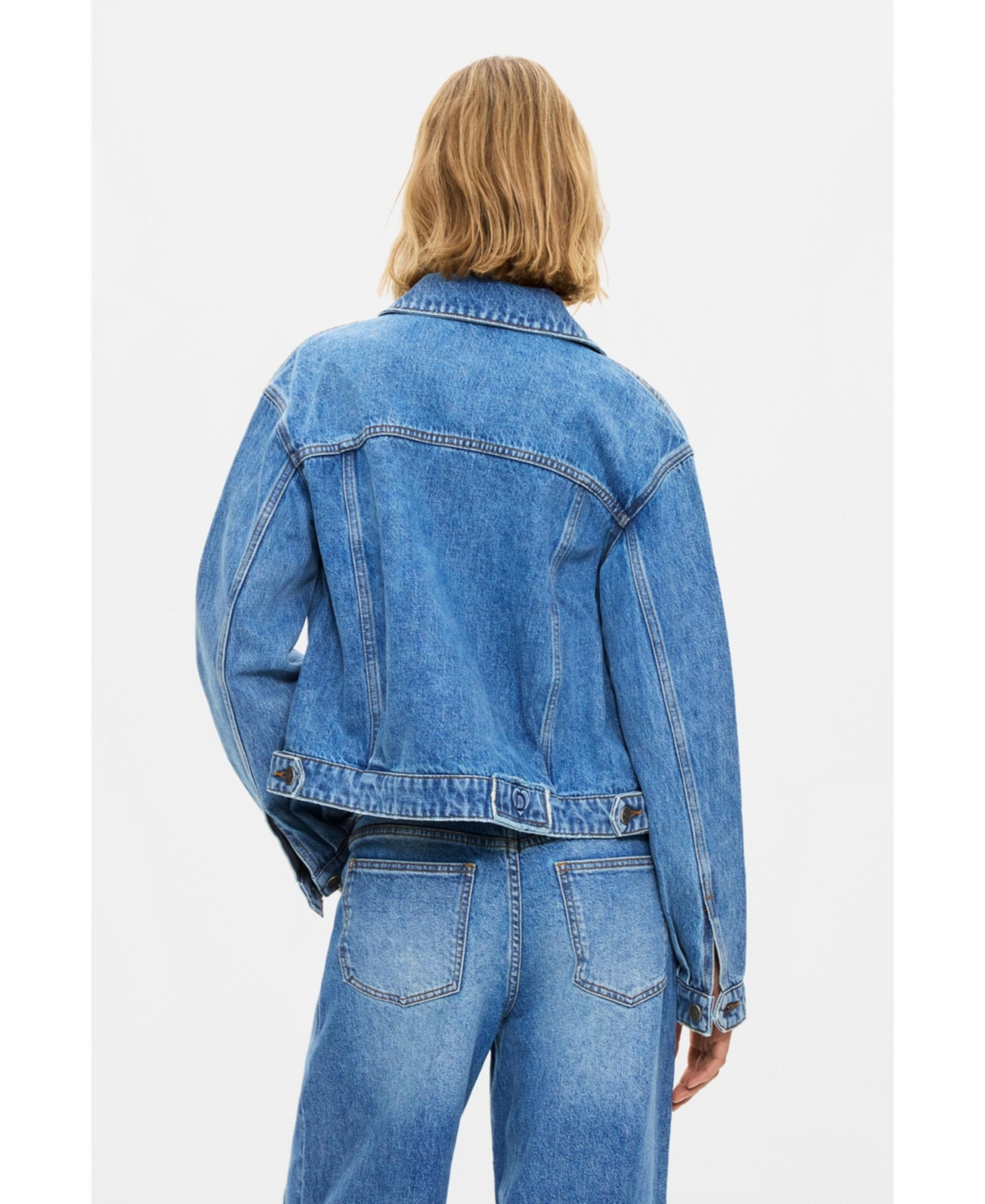 Desigual Women's Embroidered denim jacket 100% cotton