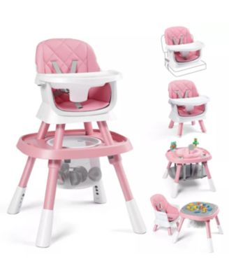 Baby 15-in-1 High Chair Converts to Activity Center and Booster Seat with Removable Tray