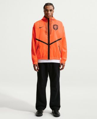Men's Orange Netherlands National Team 2026 Anthem Dri-FIT Full-Zip Hooded Jacket
