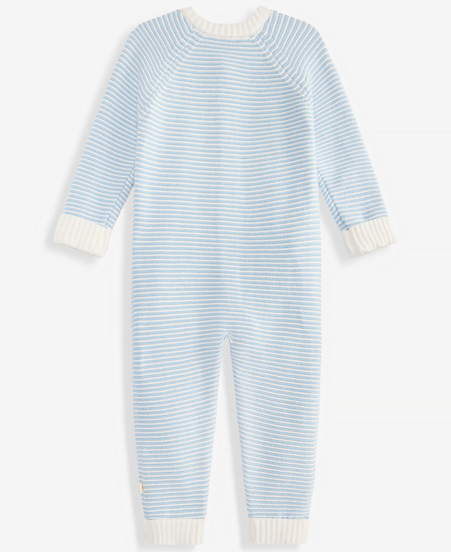 Детский хлопковый комбинезон First Impressions Everyday Baby Essentials в полоску, цвет: Синий — фото 2