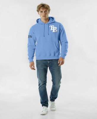 Men's Light Blue Tampa Bay Rays Reverse Weave Chenille Hoodie