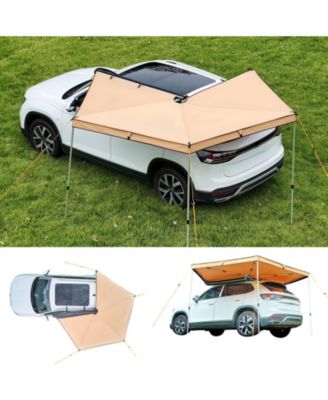 270 Degree Vehicle Awning, 52 sq ft Driver Side Car Shelter with Carry Bag