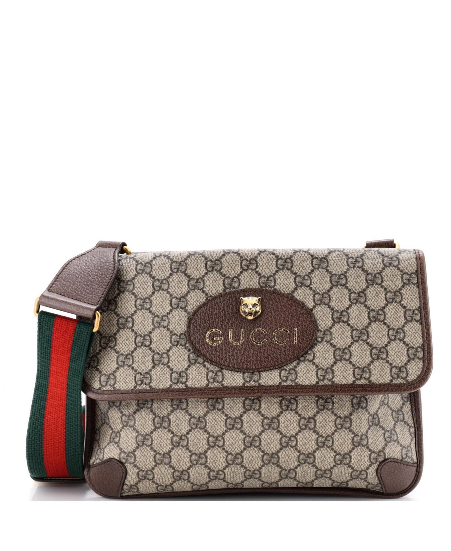 Medium Neo Vintage Flap Messenger GG Coated Canvas