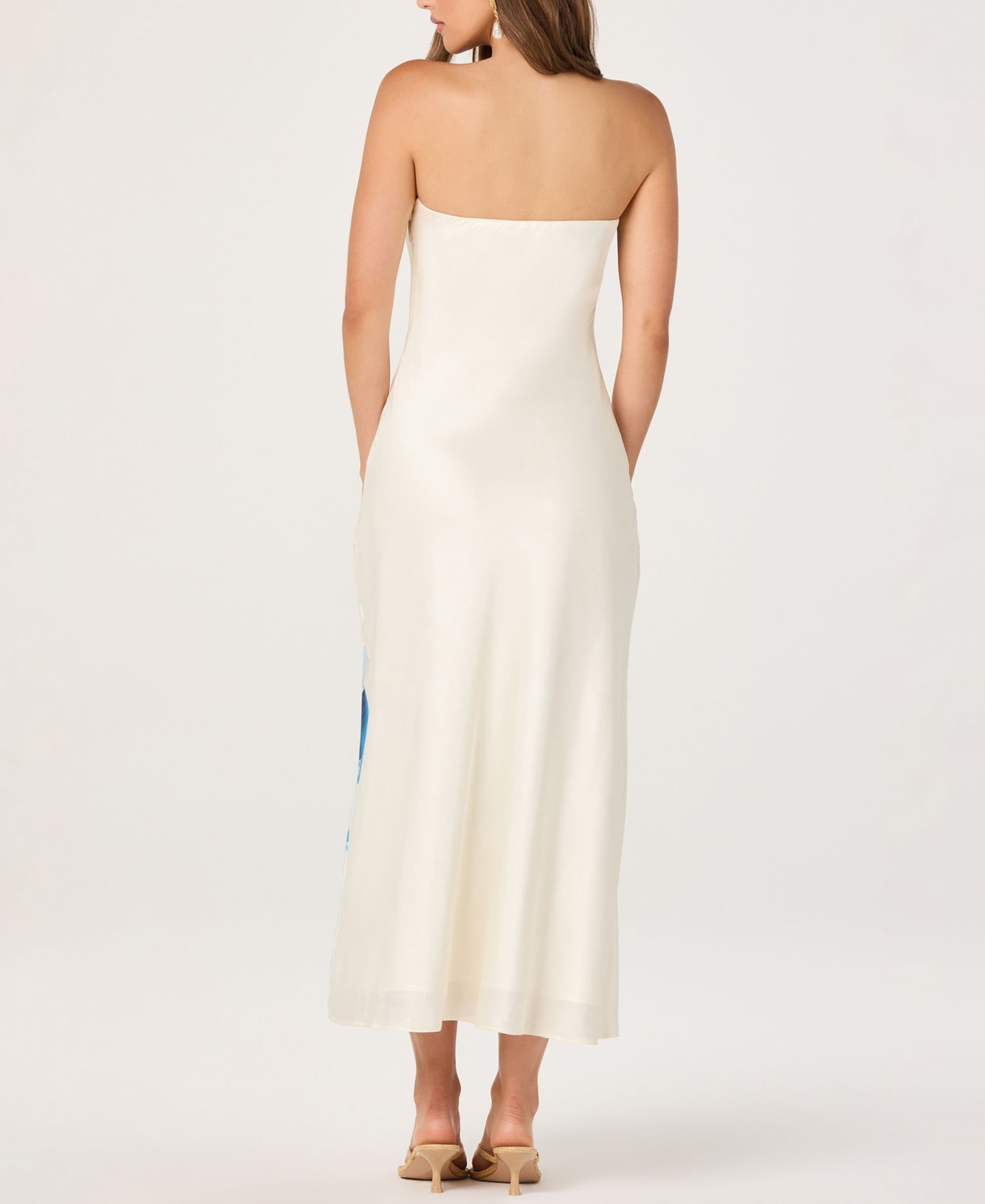 Women's Annabeth Printed Strapless Midi Dress
