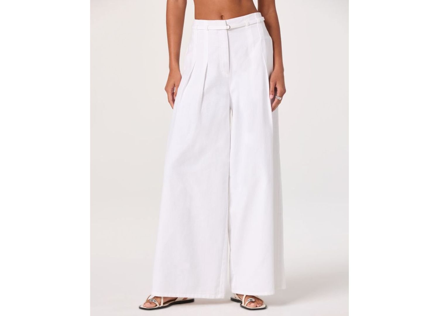 Women's Aiden High-Rise Wide-Leg Woven Pants