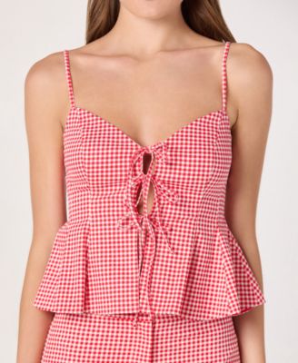 Women's Alma Sweetheart Neck Sleeveless Peplum Top