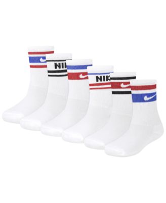 Boys' and Girls' 4-7 Varsity Cushioned Crew Socks, 6-Pack