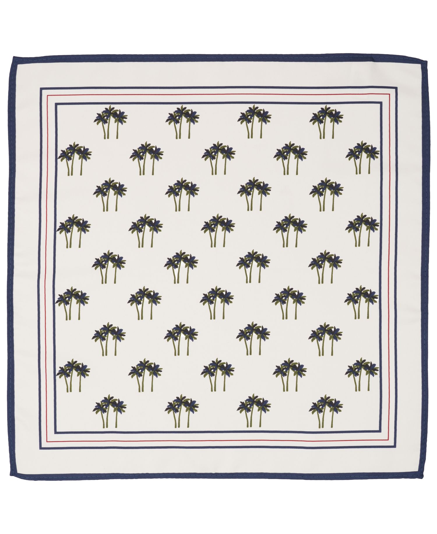 Men's Palm Printed Pocket Square
