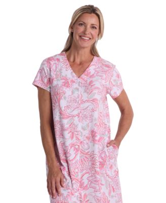 lightweight short sleeve dressing gown Short Sleeve Robes for Women: Soft Cotton & Plus Sizes