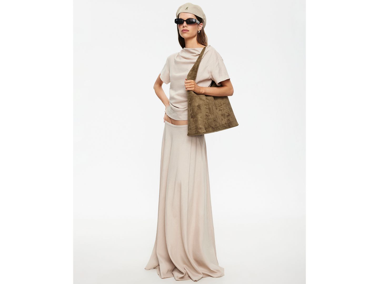Женская юбка Lioness Linen Halcyon Zippered Maxi, цвет: Бежевый — фото 8